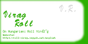 virag roll business card